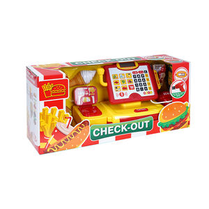 2024 niños gran oferta juego de rol familia <span class=keywords><strong>supermercado</strong></span> calculadora juguetes de pago simular compras escaneo caja registradora Juguetes - Product Image 6