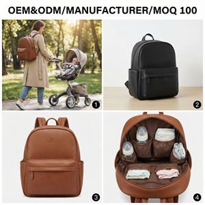 कम moq कस्टम निजी लेबल ट्रेंडी शाकाहारी चमड़े के नपे ममी बेबी डायपर बैग बैग बैग बैग बैग बैग बैग बैग पैक रखता है माँ के लिए - Product Image 2