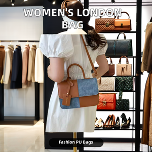 Sac à main Kalanta tendance en PU pour femme, fabriqué en usine, avec fermeture éclair unique, style London, doublure portable et poignée unique - Product Image 2