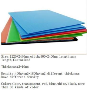 4mm 6mm 8mm Feuille creuse colorée de PP Feuille de polycarbonate en plastique ondulé - Product Image 5