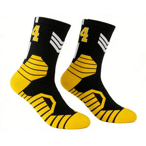 ถุงเท้าแฟชั่น Ujoy Gift แบบกำหนดเอง ถุงเท้าผ้าฝ้ายความยาวก<span class=keywords><strong>ล</strong></span>างน่องถึงสูง ถุงเท้าโยคะ ถุงเท้ากีฬา ฟิตเนส วิ่ง บาสเก็ตบอล ถุงเท้าลำลอง - Product Image 1