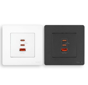 ปลั๊กไฟติดผนัง PD30W ชาร์จเร็วพิเศษ พร้อมแผงชาร์จเร็ว GaN 86 Type-C + USB - Product Image 4