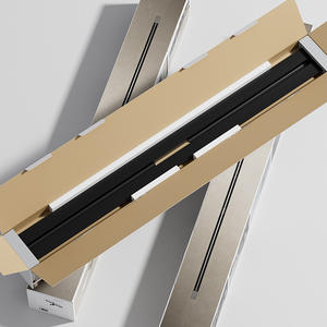 Drain de sol linéaire moderne en plastique sur mesure, peut être coupé, pour douche, canal de drainage, revêtement de drainage - Product Image 3