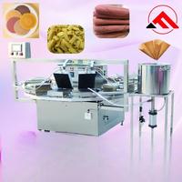 Machine à gaufres et cornets de crème glacée automatique, multi-moules, design rotatif carrousel, facile à utiliser, portable, en acier inoxydable 304