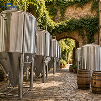 Cuve de Fermentation Conique en Acier Inoxydable Tonsen 4000L (40HL) à Double Enveloppe pour Brasserie Artisanale au Pérou