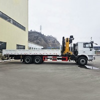 Grue de levage pour camionnette de 20 tonnes à grande capacité de levage, télécommandée, grue articulée SHACMAN F3000 pour véhicule