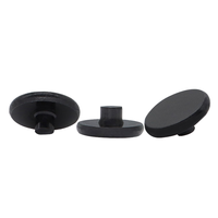 SNIPPIN Rivet à tête cylindrique plate en acier oxydé noir, 3 mm x 3, sans rainure, sans denture, grade A2-70