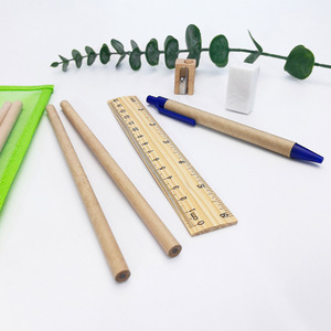 <strong>Wellecos</strong> Customized Logo Eco-friendly Pencil Case Stationery Set Back to School Graduation Office Learning Gift - Product Image 3