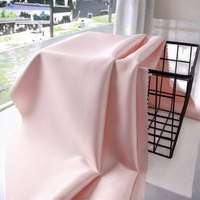 Tissu en satin de soie extensible 100 % polyester respirant, tricoté, pour doublure de robe de mariée, jouets, garçons, teint uni, vente en gros