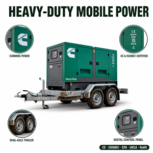 Generadores Diésel Silenciosos OEM Cummins Weichai 2026 de 200kva, 400kw, 500kw, 1000kva, 380v con Motor Ricardo de Bajo Consumo de Combustible - Product Image 4