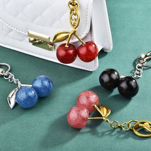 Llavero de Cereza para Bolso, Colgante para Cartera, Llaveros Bonitos para Mujer - Llaveros de Coche, Bolsos de Cuero, Entusiastas de la Moda, Llavero de Cereza - Product Image 4