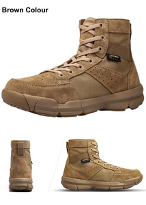 Bonne Qualité Bois Chaussures Hommes Bottes Militaires <span class=keywords><strong>de</strong></span> <span class=keywords><strong>Combat</strong></span> Bottes Marron - Product Image 5