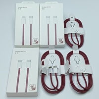 Kabel Data Pengisian Cepat USB-C ke USB-C Berbahan Nilon untuk iPhone 18 & iPad Model S139, PD 60W