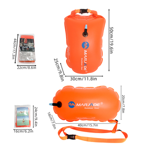 Boya de Natación Inflable de Seguridad para <span class=keywords><strong>Aguas</strong></span> <span class=keywords><strong>Abiertas</strong></span> Boya de Arrastre Bolsa Flotante Inflable Equipo de Natación al Aire Libre - Product Image 2