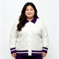 Pull-over en tricot personnalisé pour l'automne et l'hiver, col polo, chaud et confortable, vente en gros