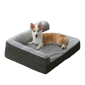 Grand lit orthopédique de luxe fait sur mesure Xl Xxl Xxxl <span class=keywords><strong>Indestructible</strong></span>, lavable, moelleux, géant, pour animaux de compagnie - Product Image 1