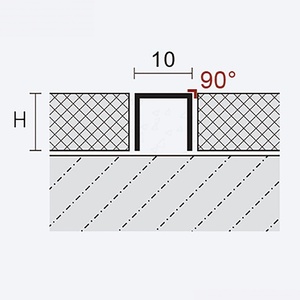 Rivestimento in acciaio inossidabile per piastrelle in metallo spazzolato resistente protezione dei bordi e soluzioni Decorative per Interior Design - Product Image 4