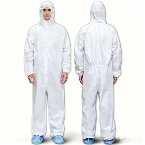 Disposable PP/SMS Coverall Manufacturer White Disposable Coverall Suit - Product Image 1