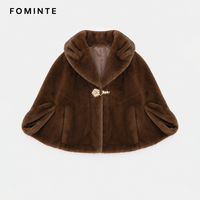 Manteau court réversible en fausse fourrure pour femme, coupe-vent, design personnalisé, chaud et luxueux pour l'hiver