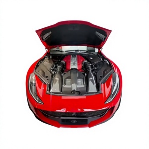 Couvercle de moteur en fibre de carbone sèche adapté à la Ferrari 812, avec système de refroidissement auxiliaire, couvercle de boîte d'admission d'air style OEM 333295 - Product Image 5