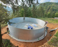 Neuer feuer verzinkter Stahlblech-Wassersp eicher tank Lieferant von Silos