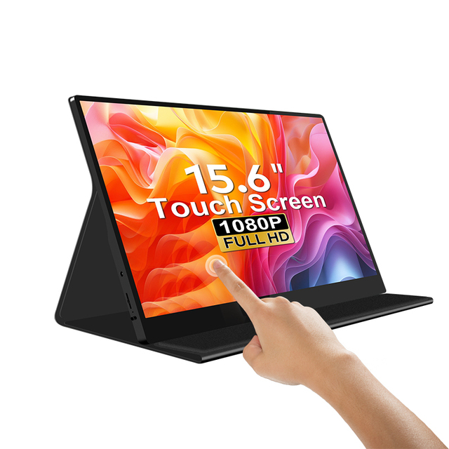 1920*1080 Full HD 15.6 Inch Portable Monitor Super Slim One-line Touch Screen Monitor USB Monitor for Laptop & Smart Phone