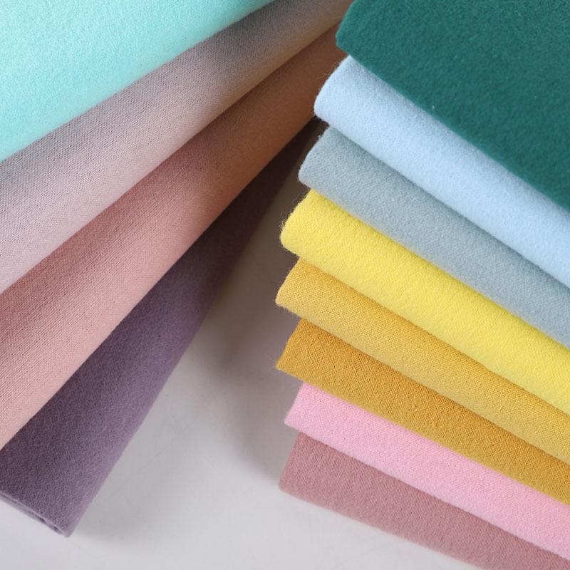 100% чистый хлопок, матовая фланелевая простая ткань, распродажа, комплект одежды, пижамы