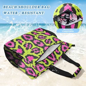 Bolsa de Playa de Verano Personalizada con Impresión OEM, con Múltiples Bolsillos y Bolsa Pequeña Adicional - Product Image 5