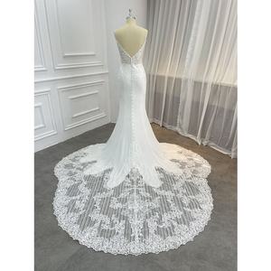 Robe de mariée en dentelle à paillettes, style sirène, sans manches, <span class=keywords><strong>2022</strong></span>, 2023 - Product Image 4