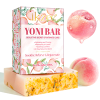 Savon intime à la pêche IKZEE en gros, savon nettoyant et détoxifiant, fait à la main, naturel, biologique, savon yoni personnalisé pour femmes, équilibre du pH