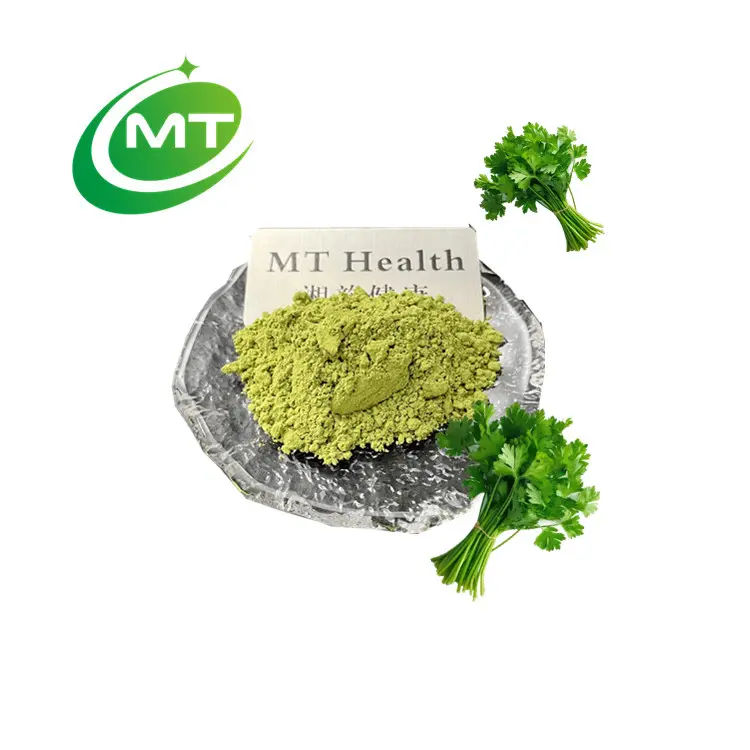 Muestra gratis polvo de cilantro orgánico polvo de hoja verde Extracto de cilantro 10:1 polvo de extracto de cilantro de alta calidad a granel