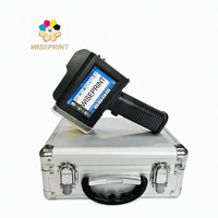Imprimante jet d'encre portable WISEPRINT 25,4 mm HP-WP254 Pro Mate 600 dpi pour impression de codes-barres et dates de production sur matériaux flexibles
