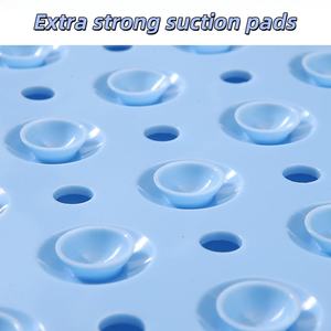 Tapis de douche antidérapant incurvé avec ventouses Tapis de bain quadrant lavable en machine pour douches à l'italienne à usage domestique - Product Image 4