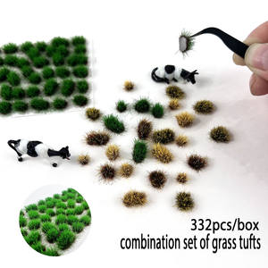 نموذج مشهد من الزهور والعشب البلاستيكي متعدد الألوان ذاتي اللصق بارتفاع 5 مم (لديوراما واقعية للغاية ونماذج القطارات) - Product Image 4