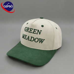 Gorra de Béisbol Deportiva Personalizada QZFSO, 100% Algodón, Logotipo Bordado, Dos Tonos, 5 Paneles, Visera Curva - Product Image 1