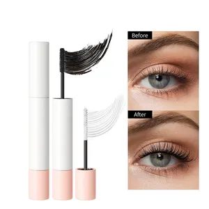 OEM Double Heand Long-Wearing Black 4D Silk Fiber Eye Lash Impermeable Mascaras De Gas Bending Mascara Facial Mascara Primer