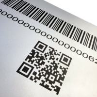 Fabricación en Fábrica de Etiquetas de Código QR de Aluminio Personalizadas, Placa Metálica con Logotipo, Grabado Láser e Impresión de Código QR