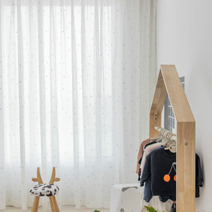 Sheer ผ้าม่าน Photo กลางแจ้งผ้าม่านสำนักงานโมเดิร์นห้องนั่งเล่นหรูหราปักผ้าม่าน - Product Image 4