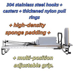 Reformer de Pilates en aluminium Yingjimei YJM1-L4 personnalisé avec un design de sécurité à rail complet, haute qualité et prix attractif - Product Image 1