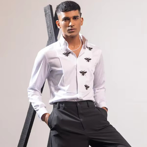 เสื้อเชิ้ตผ้าฝ้าย100% ลำลองฤดูร้อนมีบริการผลิตที่ระบายอากาศได้ดี - Product Image 1