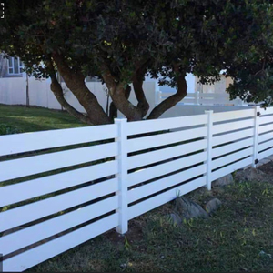 Clôture semi-privée <span class=keywords><strong>Showtech</strong></span> 6 'x 8' en plastique PVC résistant à la pluie et au vent, panneaux de clôture en PVC pour l'extérieur, panneaux de clôture de jardinage en vinyle - Product Image 4