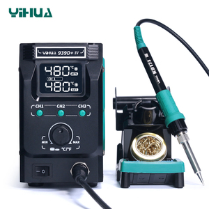 YIHUA 813 Kit de réparation portable 3-en-1 pour téléphones et ordinateurs portables : Alimentation CC et Station de soudage à air chaud - Product Image 4