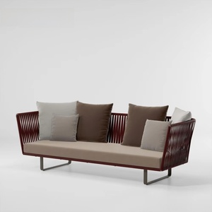 Ensembles de canapés de jardin modernes et durables pour l'extérieur, 4 pièces, modulaires, pour <span class=keywords><strong>hôtel</strong></span> et salle à manger - Product Image 3