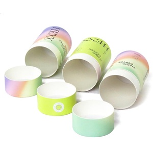 Custom logo Round Kraft Craft <b>Paper</b> Tube Cardboard Packaging Biodegradable Cylinder Tea Box for Business - Product Image 5