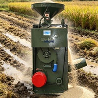 Machine à décortiquer le riz électrique 450 kg/h pour petites exploitations agricoles
