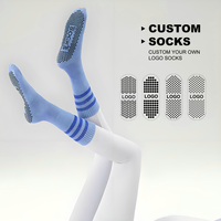 Chaussettes de yoga antidérapantes pour femmes, fitness, coton, design personnalisé, chaussettes de yoga décontractées en tricot, vente en gros à bas prix