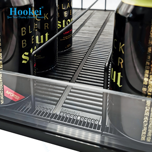 Rail à roulettes automatique pour boissons, à faible consommation d'effort, pour le stockage en grande quantité dans les magasins de proximité - Product Image 1