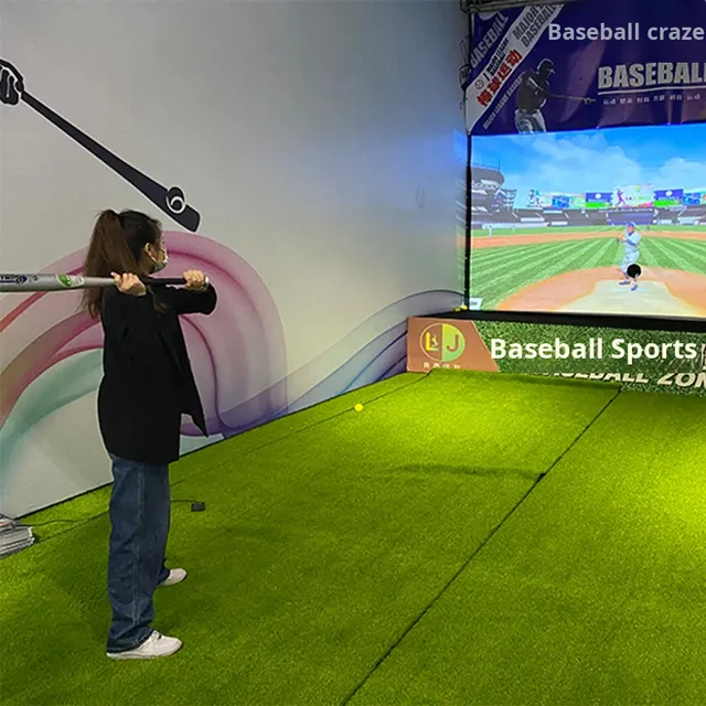 Simulated Baseball Digital Sports Interactive Experience Projection Trendy Toy Equipment Entertainment Game Batting Cage Ball