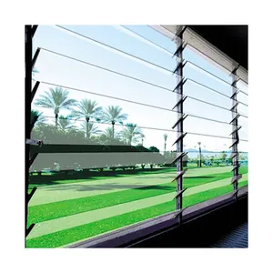 Persiennes industrielles de haute qualité fournitures sécurité à domicile aluminium réglable automatique persienne fenêtre verre