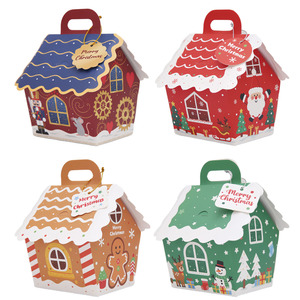 Hot-Selling Cross-Border Christmas Merry Christmas Handheld Candy Boxes, Party Foldable <strong>Cards</strong> - Product Image 4